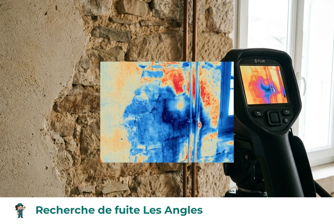 Recherche de fuite à Les Angles