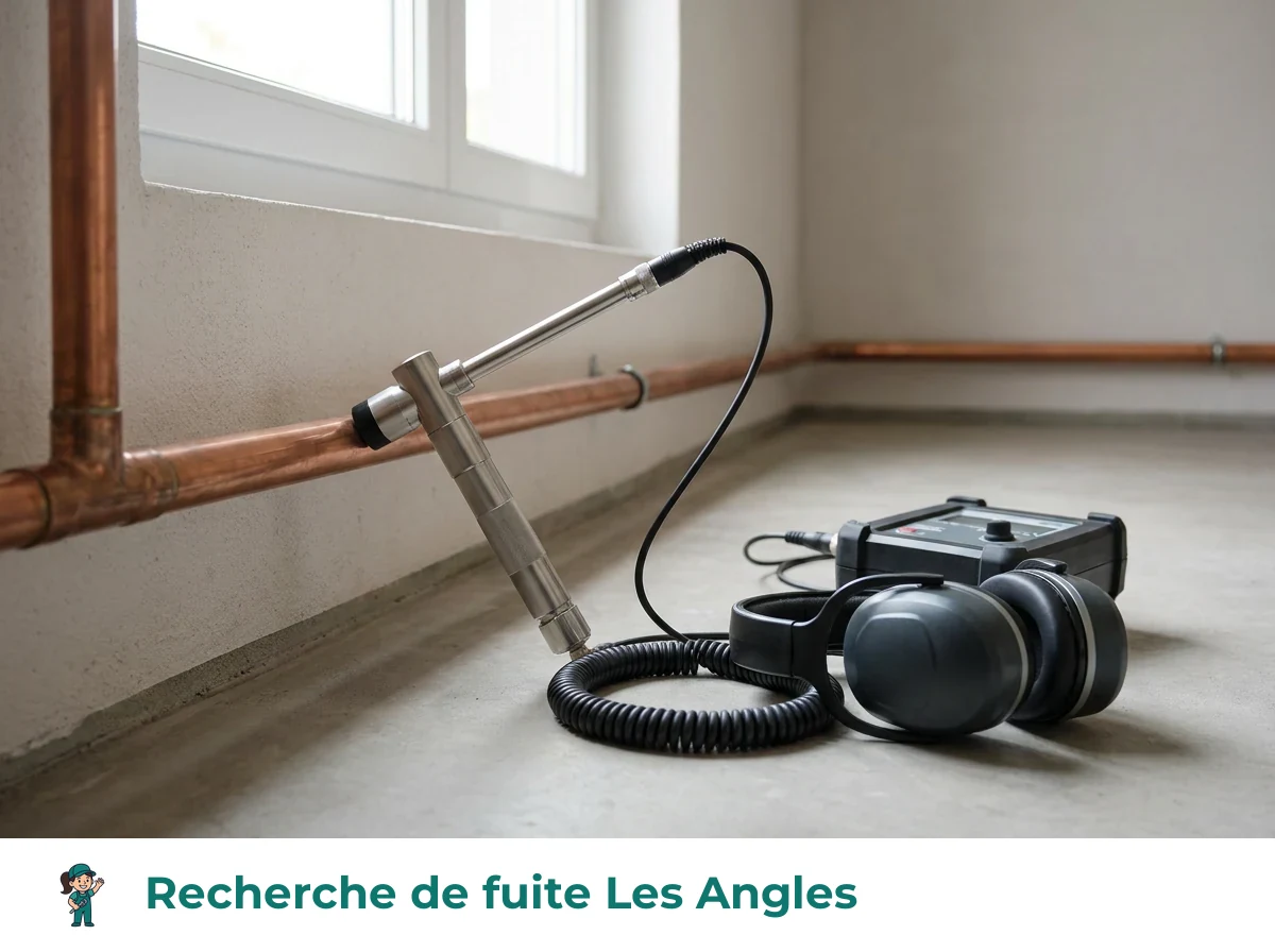 Recherche de fuite à Les Angles