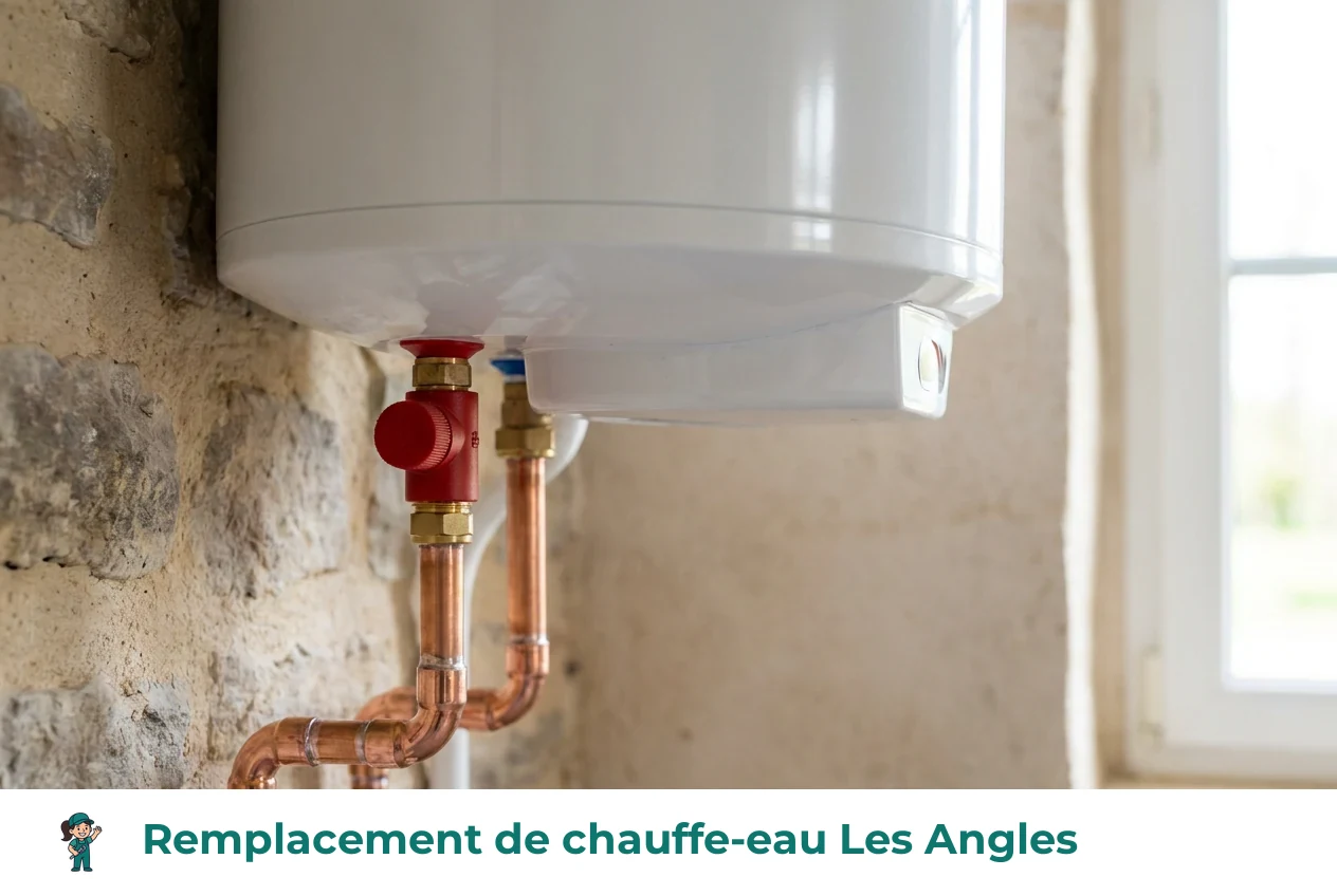 Remplacement de chauffe-eau à Les Angles