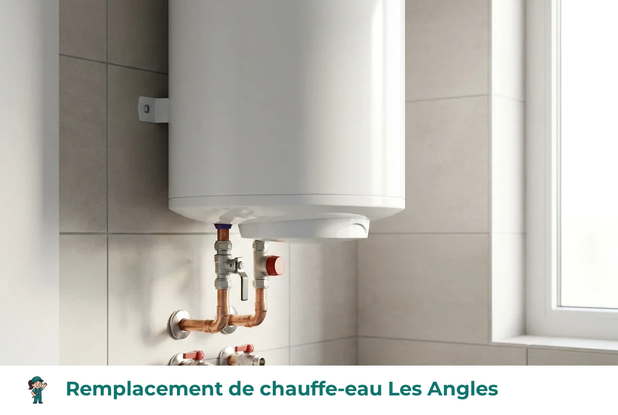 Remplacement de chauffe-eau à Les Angles