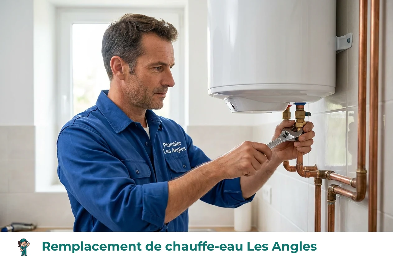 Remplacement de chauffe-eau à Les Angles