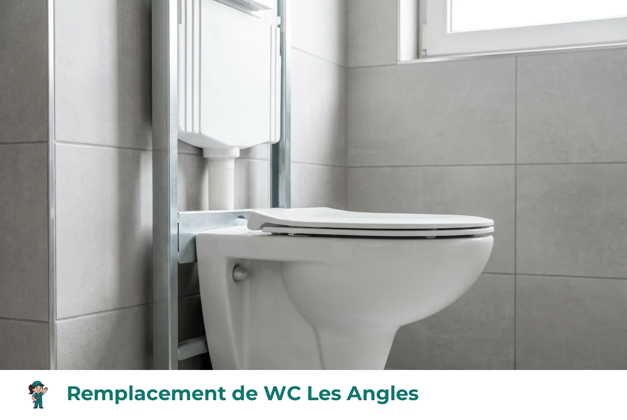 Remplacement de WC à Les Angles