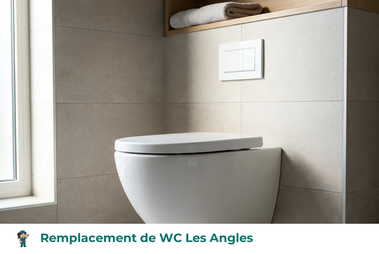 Remplacement de WC à Les Angles