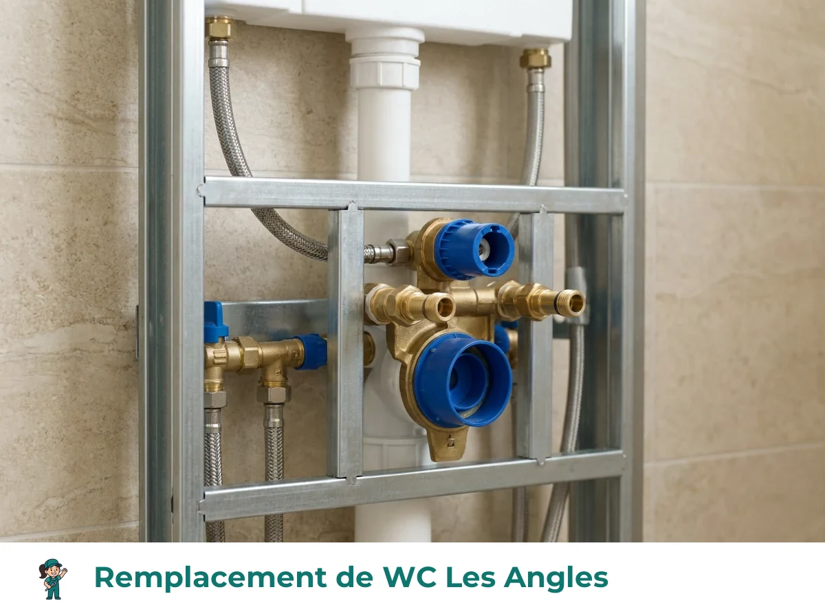 Remplacement de WC à Les Angles