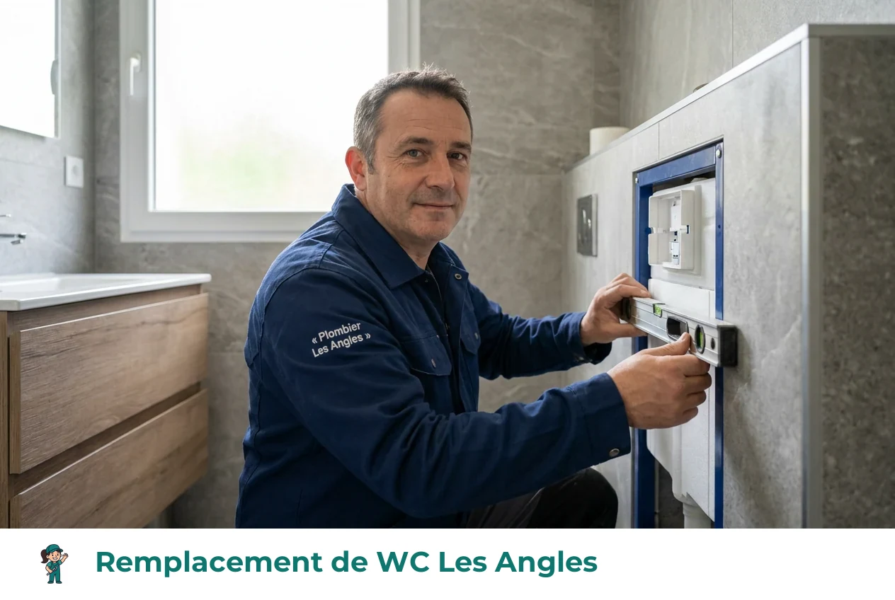 Remplacement de WC à Les Angles